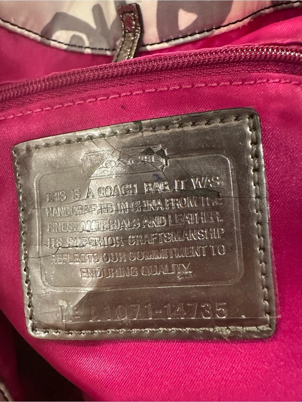 Coach Poppy #153 Graffiti Bella Glam Large Tote